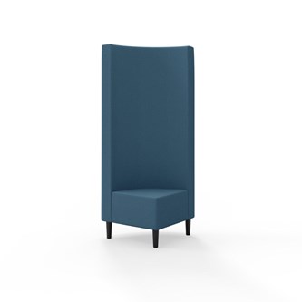 Snake hjørnemodul 90 grader med træben, høj ryg sh 43