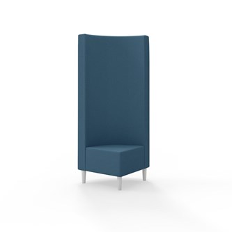 Snake hjørnemodul 90 grader med træben, høj ryg sh 43