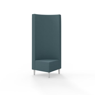 Snake hjørnemodul 90 grader med træben, høj ryg sh 43