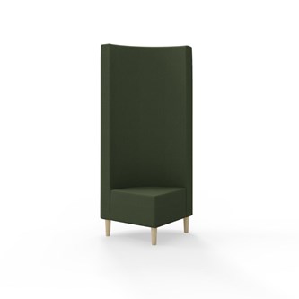 Snake hjørnemodul 90 grader med træben, høj ryg sh 43