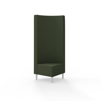 Snake hjørnemodul 90 grader med træben, høj ryg sh 43