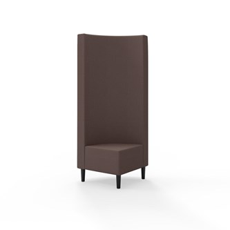 Snake hjørnemodul 90 grader med træben, høj ryg sh 43