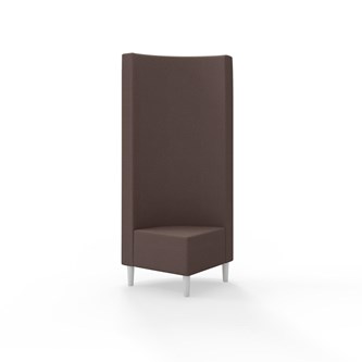 Snake hjørnemodul 90 grader med træben, høj ryg sh 43