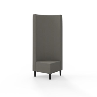 Snake hjørnemodul 90 grader med træben, høj ryg sh 43