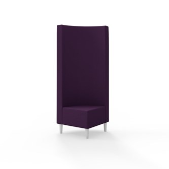 Snake hjørnemodul 90 grader med træben, høj ryg sh 43