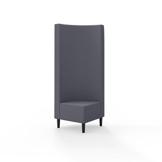 Snake hjørnemodul 90 grader med træben, høj ryg sh 43