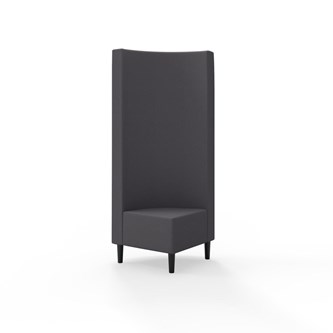 Snake hjørnemodul 90 grader med træben, høj ryg sh 43