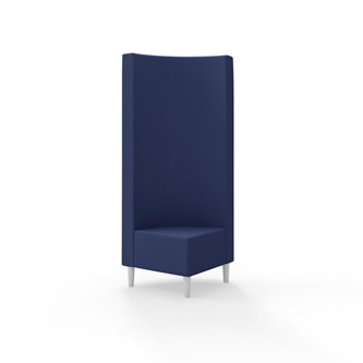 Snake hjørnemodul 90 grader med træben, høj ryg sh 43