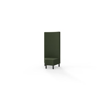Snake hjørnemodul 45 grader med metalben, høj ryg sh 43