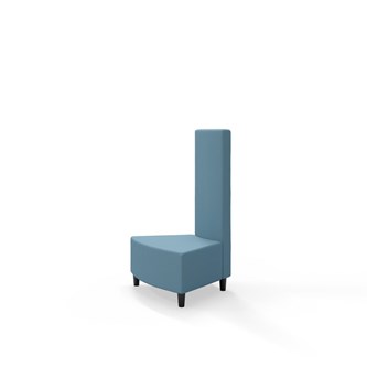 Snake hjørnemodul innehörn 45 grader med træben, mellemhøj ryg sh 37,5