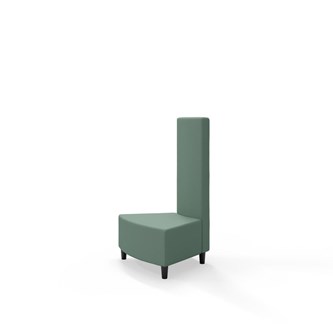 Snake hjørnemodul innehörn 45 grader med træben, mellemhøj ryg sh 37,5