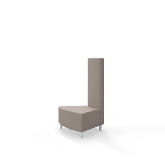 Snake hjørnemodul innehörn 45 grader med træben, mellemhøj ryg sh 37,5