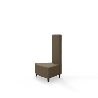 Snake hjørnemodul innehörn 45 grader med træben, mellemhøj ryg sh 37,5