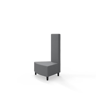 Snake hjørnemodul innehörn 45 grader med træben, mellemhøj ryg sh 37,5