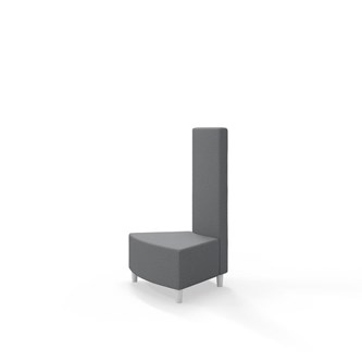 Snake hjørnemodul innehörn 45 grader med træben, mellemhøj ryg sh 37,5