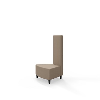 Snake hjørnemodul innehörn 45 grader med træben, mellemhøj ryg sh 37,5