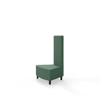 Snake hjørnemodul innehörn 45 grader med træben, mellemhøj ryg sh 37,5