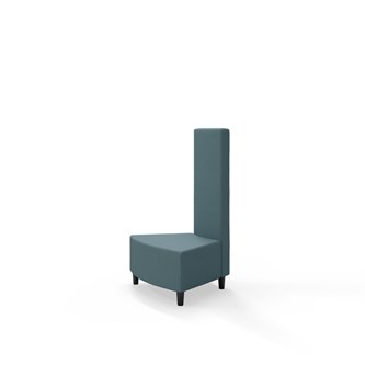 Snake hjørnemodul innehörn 45 grader med træben, mellemhøj ryg sh 37,5