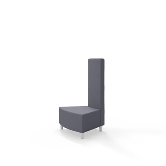 Snake hjørnemodul innehörn 45 grader med træben, mellemhøj ryg sh 37,5