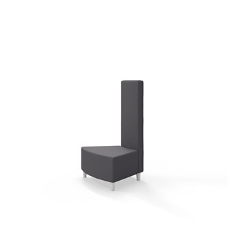 Snake hjørnemodul innehörn 45 grader med træben, mellemhøj ryg sh 37,5