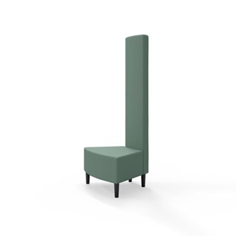 Snake hjørnemodul innehörn 45 grader med træben, høj ryg sh 43