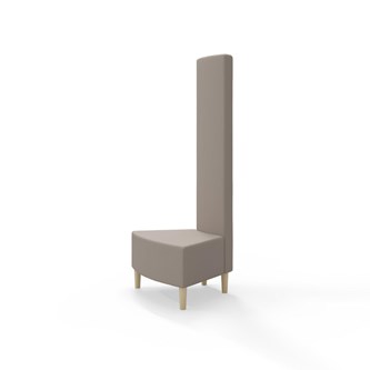 Snake hjørnemodul innehörn 45 grader med træben, høj ryg sh 43