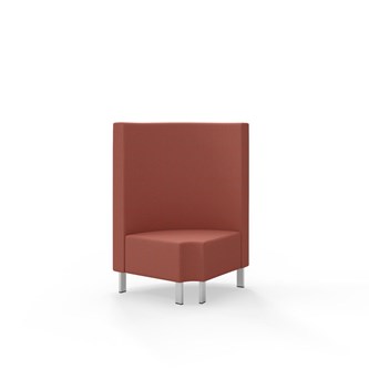 Snake hjørnemodul 90 grader R 12 rund med metalben, mellemhøj ryg sh 43