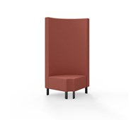 Snake hjørnemodul 90 grader R 12 rund med metalben, høj ryg sh 43