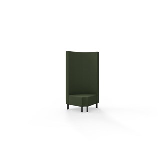 Snake hjørnemodul 90 grader R 12 rund med metalben, høj ryg sh 43