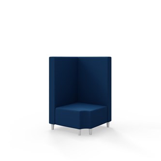 Snake hjørnemodul 90 grader R 12 med træben, mellemhøj ryg sh 37,5