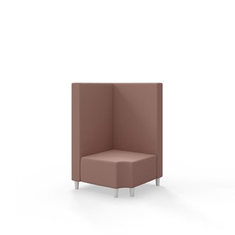 Snake hjørnemodul 90 grader R 12 med træben, mellemhøj ryg sh 37,5