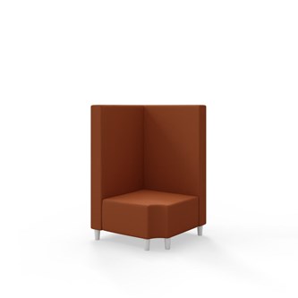 Snake hjørnemodul 90 grader R 12 med træben, mellemhøj ryg sh 37,5