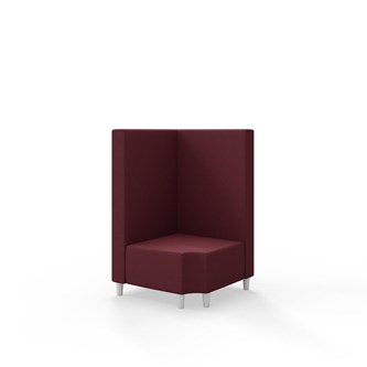 Snake hjørnemodul 90 grader R 12 med træben, mellemhøj ryg sh 37,5