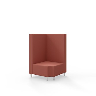 Snake hjørnemodul 90 grader R 12 med træben, mellemhøj ryg sh 37,5