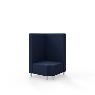 Snake hjørnemodul 90 grader R 12 med træben, mellemhøj ryg sh 37,5