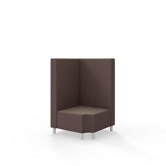 Snake hjørnemodul 90 grader R 12 med træben, mellemhøj ryg sh 37,5