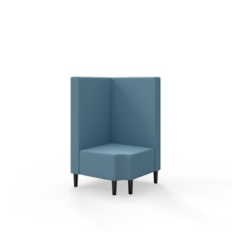 Snake hjørnemodul 90 grader R 12 med træben, mellemhøj ryg sh 43