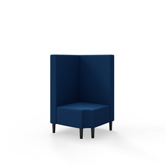 Snake hjørnemodul 90 grader R 12 med træben, mellemhøj ryg sh 43