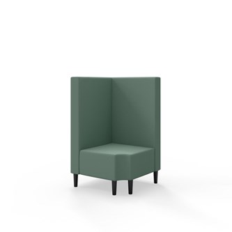 Snake hjørnemodul 90 grader R 12 med træben, mellemhøj ryg sh 43