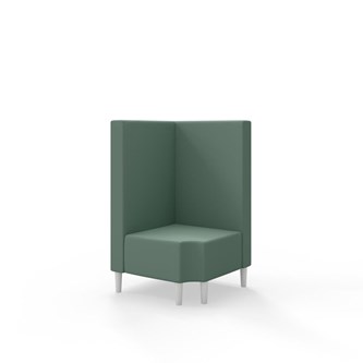 Snake hjørnemodul 90 grader R 12 med træben, mellemhøj ryg sh 43