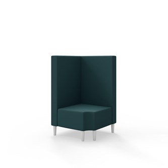 Snake hjørnemodul 90 grader R 12 med træben, mellemhøj ryg sh 43