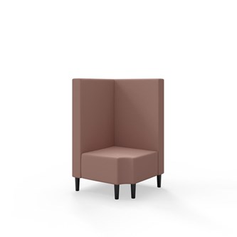 Snake hjørnemodul 90 grader R 12 med træben, mellemhøj ryg sh 43