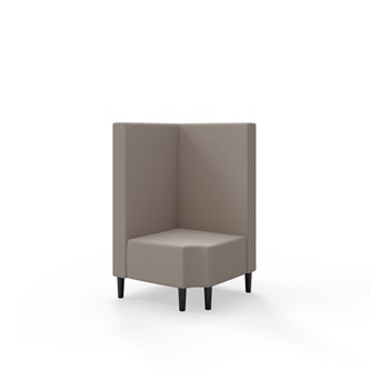 Snake hjørnemodul 90 grader R 12 med træben, mellemhøj ryg sh 43