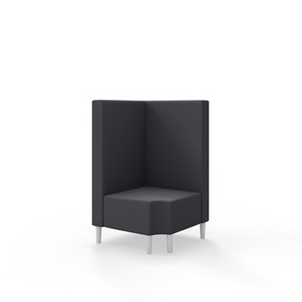 Snake hjørnemodul 90 grader R 12 med træben, mellemhøj ryg sh 43