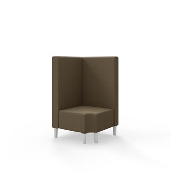 Snake hjørnemodul 90 grader R 12 med træben, mellemhøj ryg sh 43