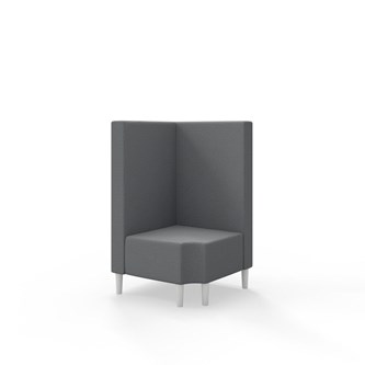 Snake hjørnemodul 90 grader R 12 med træben, mellemhøj ryg sh 43