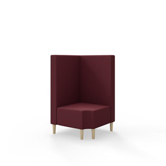 Snake hjørnemodul 90 grader R 12 med træben, mellemhøj ryg sh 43