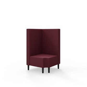 Snake hjørnemodul 90 grader R 12 med træben, mellemhøj ryg sh 43