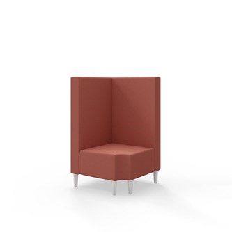 Snake hjørnemodul 90 grader R 12 med træben, mellemhøj ryg sh 43