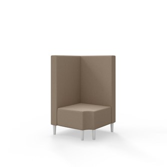 Snake hjørnemodul 90 grader R 12 med træben, mellemhøj ryg sh 43